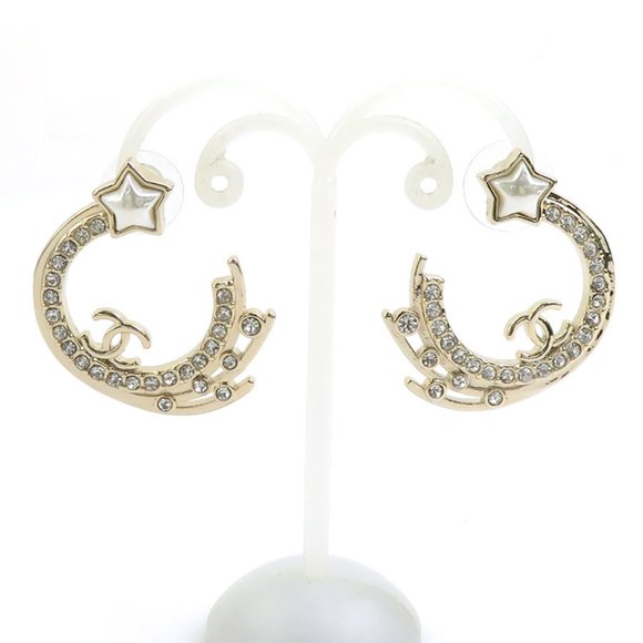 CHANEL Silver Earrings